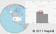 Gray Location Map of ZIP code 84312, highlighted country, highlighted state