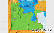 Political 3D Map of ZIP code 84313