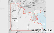Silver Style 3D Map of ZIP code 84313