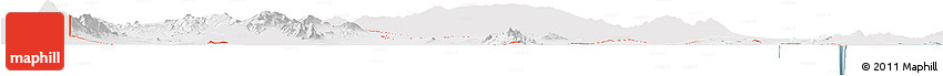 Silver Style Horizon Map of ZIP Code 84313, single color outside