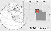 Blank Location Map of ZIP code 84313, highlighted country, highlighted state