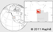 Blank Location Map of ZIP code 84313, highlighted state