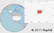 Gray Location Map of ZIP code 84313, highlighted country, highlighted county, hill shading