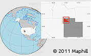 Gray Location Map of ZIP code 84313, highlighted country, highlighted state