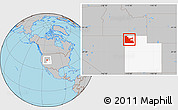 Gray Location Map of ZIP code 84313, highlighted state