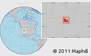 Gray Location Map of ZIP code 84313