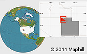 Satellite Location Map of ZIP code 84313, highlighted country, highlighted state