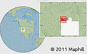Savanna Style Location Map of ZIP code 84313, highlighted county, highlighted state, hill shading