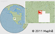 Savanna Style Location Map of ZIP code 84313, highlighted state, hill shading