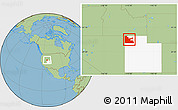 Savanna Style Location Map of ZIP code 84313, highlighted state