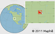 Savanna Style Location Map of ZIP code 84313