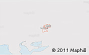Silver Style 3D Map of ZIP code 84314, single color outside