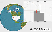Satellite Location Map of ZIP code 84314, highlighted country, highlighted state
