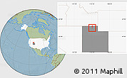 Savanna Style Location Map of ZIP code 84314, highlighted country, highlighted state, hill shading