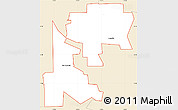 Classic Style Simple Map of ZIP code 84314