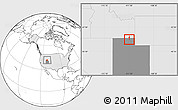 Blank Location Map of ZIP code 84318, highlighted country, highlighted state