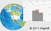 Physical Location Map of ZIP code 84318, highlighted country, highlighted state
