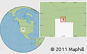 Savanna Style Location Map of ZIP code 84318, highlighted county, highlighted state