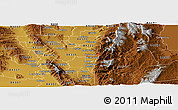 Physical Panoramic Map of ZIP code 84318