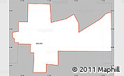 Gray Simple Map of ZIP code 84318
