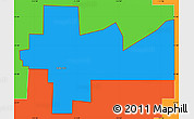 Political Simple Map of ZIP code 84318