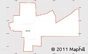 Silver Style Simple Map of ZIP code 84318, cropped outside