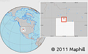 Gray Location Map of ZIP code 84319, highlighted state