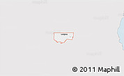 Silver Style 3D Map of ZIP code 84320, single color outside