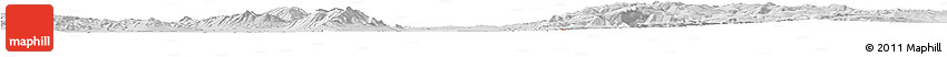 Silver Style Horizon Map of ZIP Code 84320