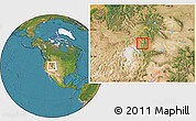 Satellite Location Map of ZIP code 84320
