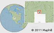 Savanna Style Location Map of ZIP code 84320, highlighted county, highlighted state, hill shading