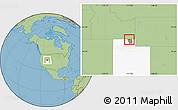 Savanna Style Location Map of ZIP code 84320, highlighted county, highlighted state