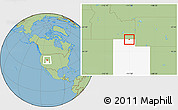 Savanna Style Location Map of ZIP code 84320, highlighted state