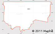 Classic Style Simple Map of ZIP code 84320, cropped outside