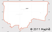 Silver Style Simple Map of ZIP code 84320, cropped outside