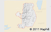 Classic Style 3D Map of ZIP code 84321, single color outside