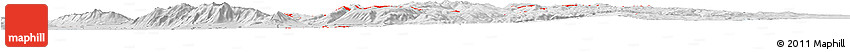 Silver Style Horizon Map of ZIP Code 84321