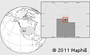 Blank Location Map of ZIP code 84321, highlighted country, highlighted state