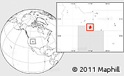 Blank Location Map of ZIP code 84321, highlighted state