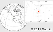 Blank Location Map of ZIP code 84321