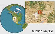 Satellite Location Map of ZIP code 84321