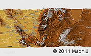 Physical Panoramic Map of ZIP code 84321