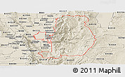 Shaded Relief Panoramic Map of ZIP code 84321