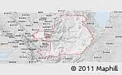 Silver Style Panoramic Map of ZIP code 84321