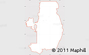 Silver Style Simple Map of ZIP code 84321, cropped outside