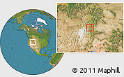 Satellite Location Map of ZIP code 84322