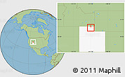 Savanna Style Location Map of ZIP code 84322, highlighted state