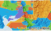 Political 3D Map of ZIP code 84324