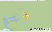 Savanna Style 3D Map of ZIP code 84324, single color outside