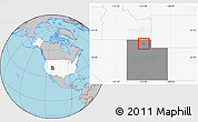 Gray Location Map of ZIP code 84324, highlighted country, highlighted state
